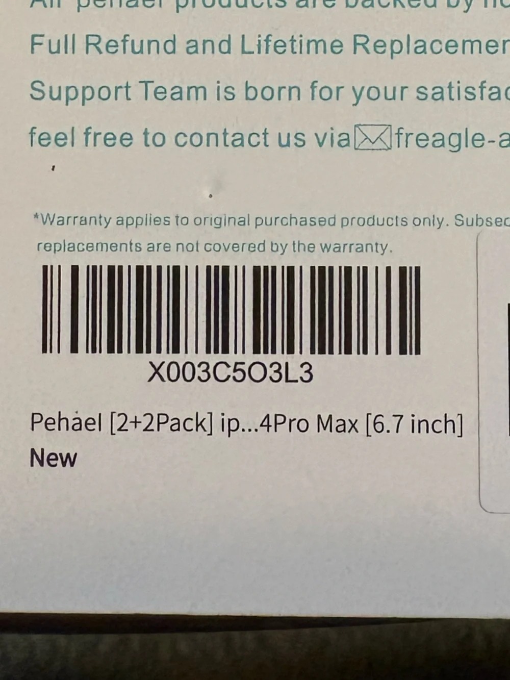 iPhone 14Pro Max Tempered Glass Screen Protector kit